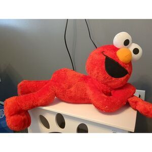 Sesame‎ Street Elmo Laying Down 22" Plush Stuffed Animal Toy 2007 Fisher Price